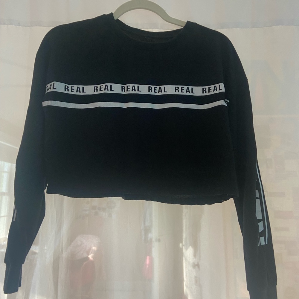 No Brand Listed Black Long Sleeve T-Shirt - Size Large
